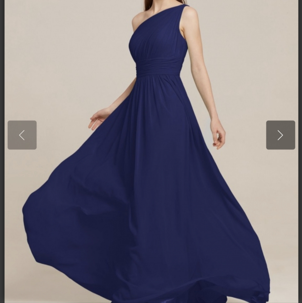 AW Grace Bridesmaid Prom Formal Special Occasion Wedding Guest Dress, 16, Blue